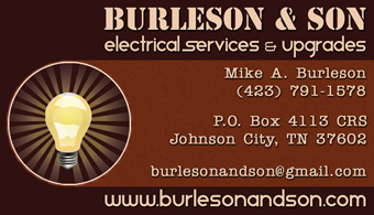 Burleson And Son Business Card